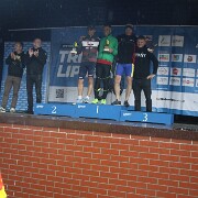 H8 Trener Marek zajął 3 miejsce w grupie M60 - obok stoi burmistrz Lipian